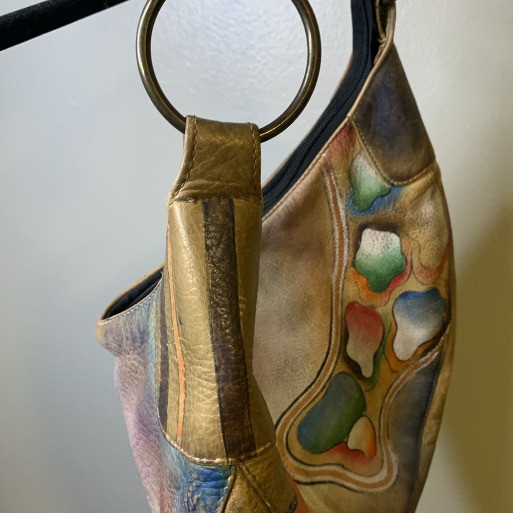 Anuschka Hand Painted Leather Unique Wearable Art… - image 8